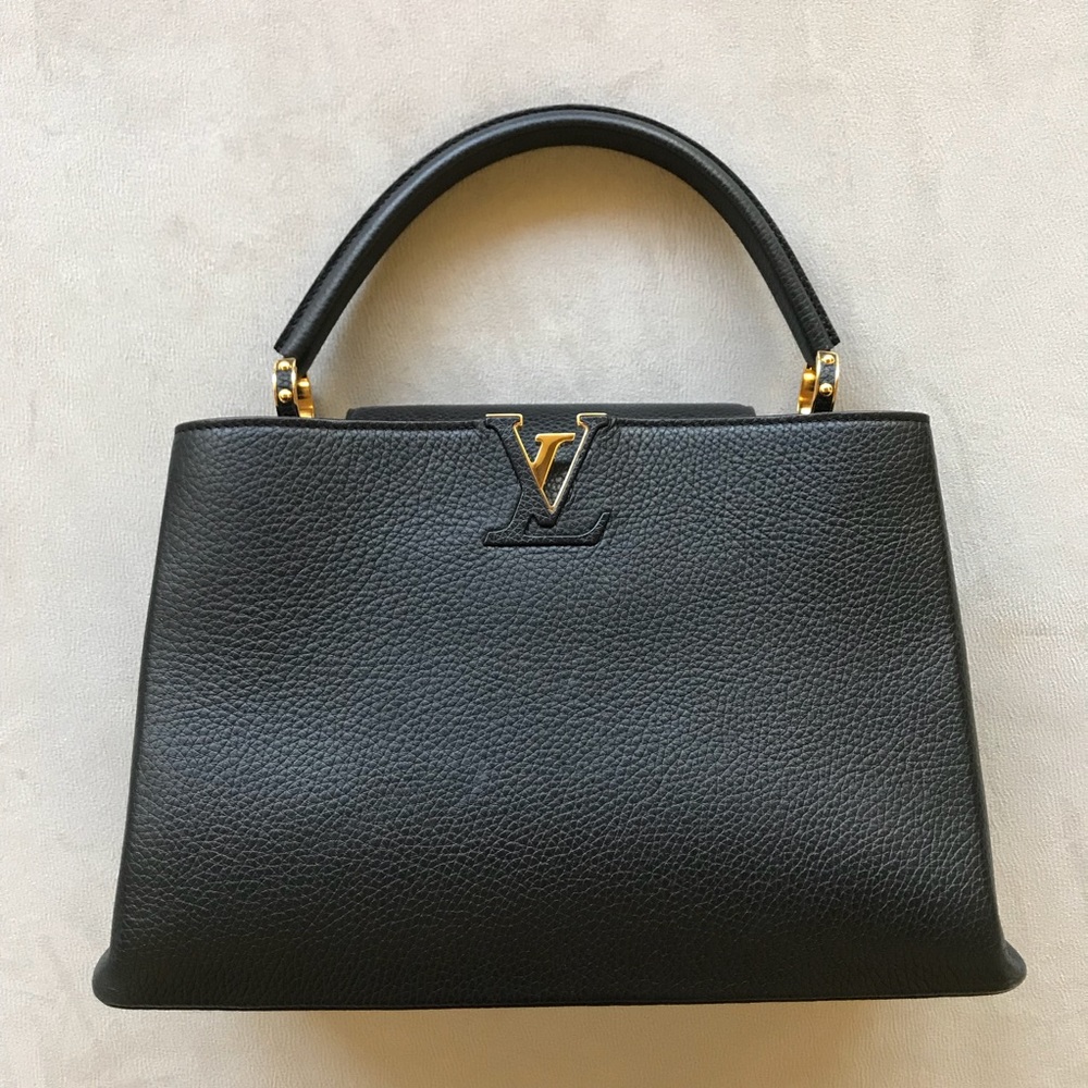 LOUIS VUITTON CAPUCINES BLACK & PINK